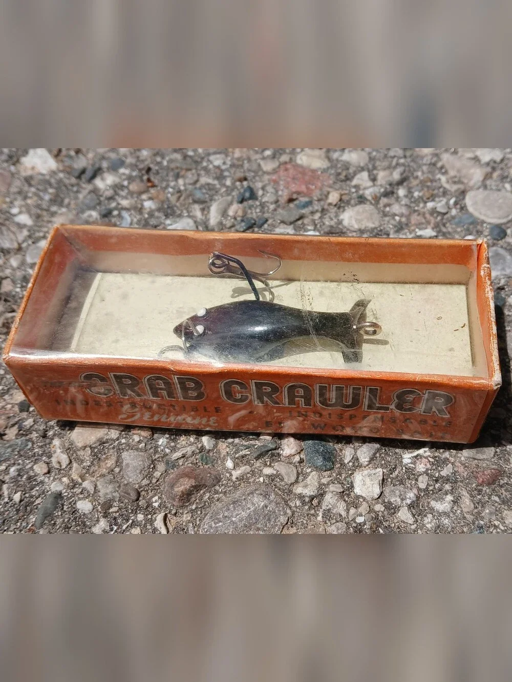 Crab Crawler Vintage Fish Lure - Black